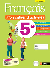 Français - Mon cahier d'activités 5e