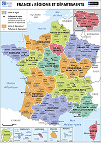 Carte murale - France