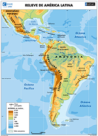 Carte murale - Amérique latine