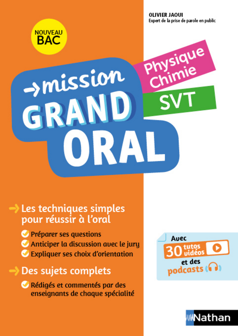 Mission Grand oral Physique Chimie / SVT Terminale Bac 2024