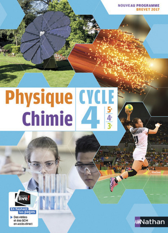Le Livre Scolaire Physique Chimie Corrigé Physique-Chimie Cycle 4 - Livre de l'élève - 9782091717944 | Éditions Nathan