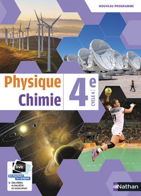 Livre Scolaire Physique Chimie Cycle 4 Physique-Chimie 4e - Livre de l'élève - 9782091717975 | Éditions Nathan