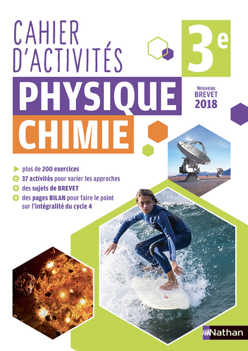 Mon Cahier D Activités 3eme Nathan Cahier de Physique-Chimie 3e - Cahier de l'élève - 9782091719733 | Éditions  Nathan