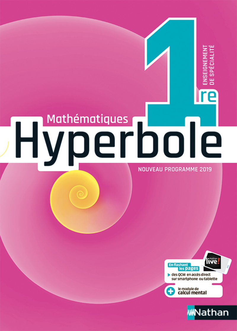 Manuel Maths Seconde Hyperbole En Ligne Hyperbole 1re - Livre de l'élève - 9782091729084 | Éditions Nathan