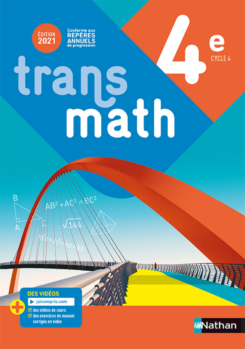 Transmath Cycle 4 Correction Pdf Gratuit Transmath 4e - Livre de l'élève - 9782091729381 | Éditions Nathan