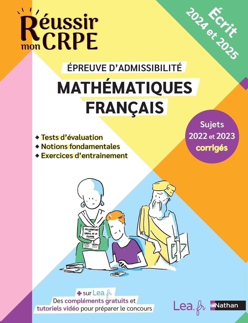 CRPE 2024-2025 Mathématiques & Français écrit épreuve d'admissibilité +  sujets corrigés et ressources en ligne - Livre de pédagogie - 9782095020415