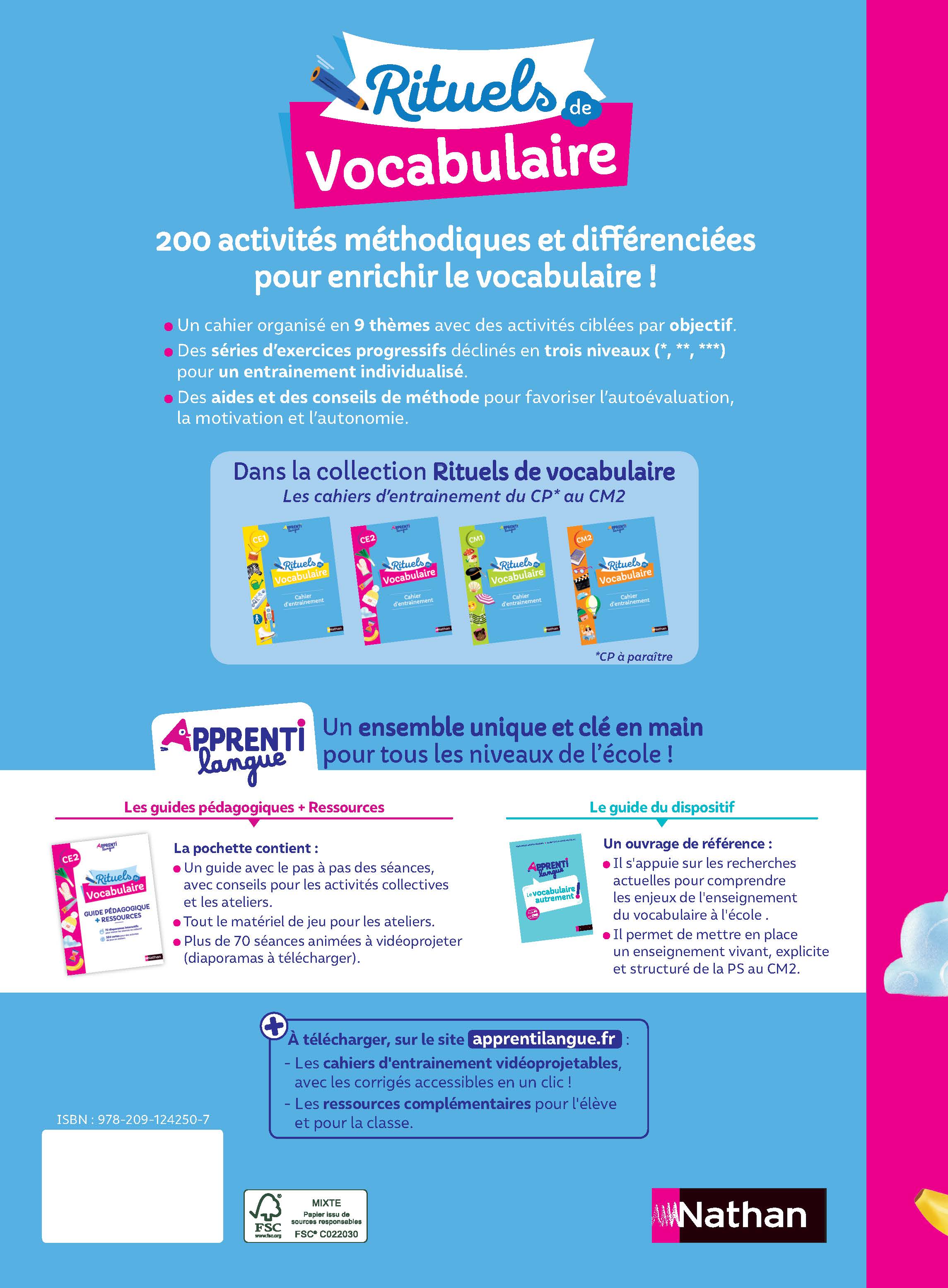 Rituels De Vocabulaire Cahier D Entrainement Ce2 Cahier D Activites Editions Nathan