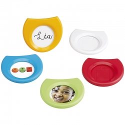 Porte-étiquettes clipsables multicolores - Lot de 5