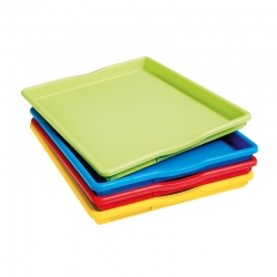 Plateaux d'activités multicolores - Lot de 4