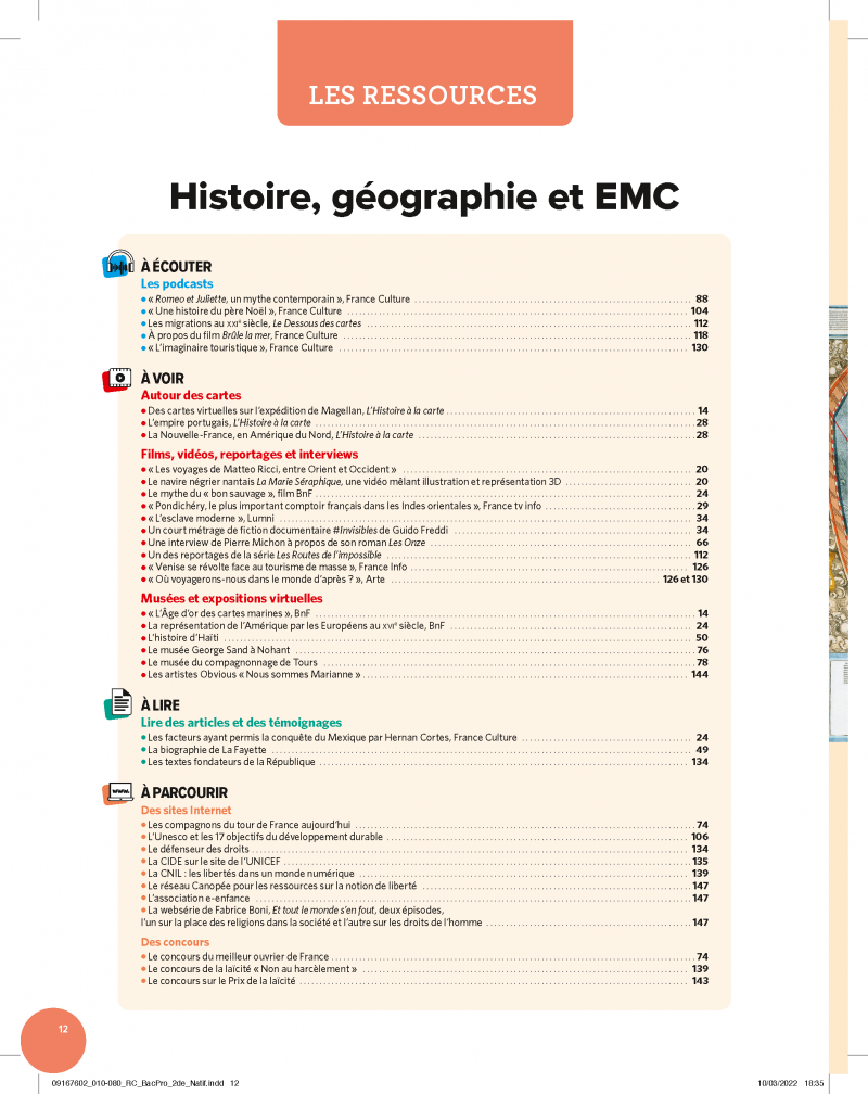 Français - Histoire Géographie EMC - 2de Bac Pro - Livre + Licence ...