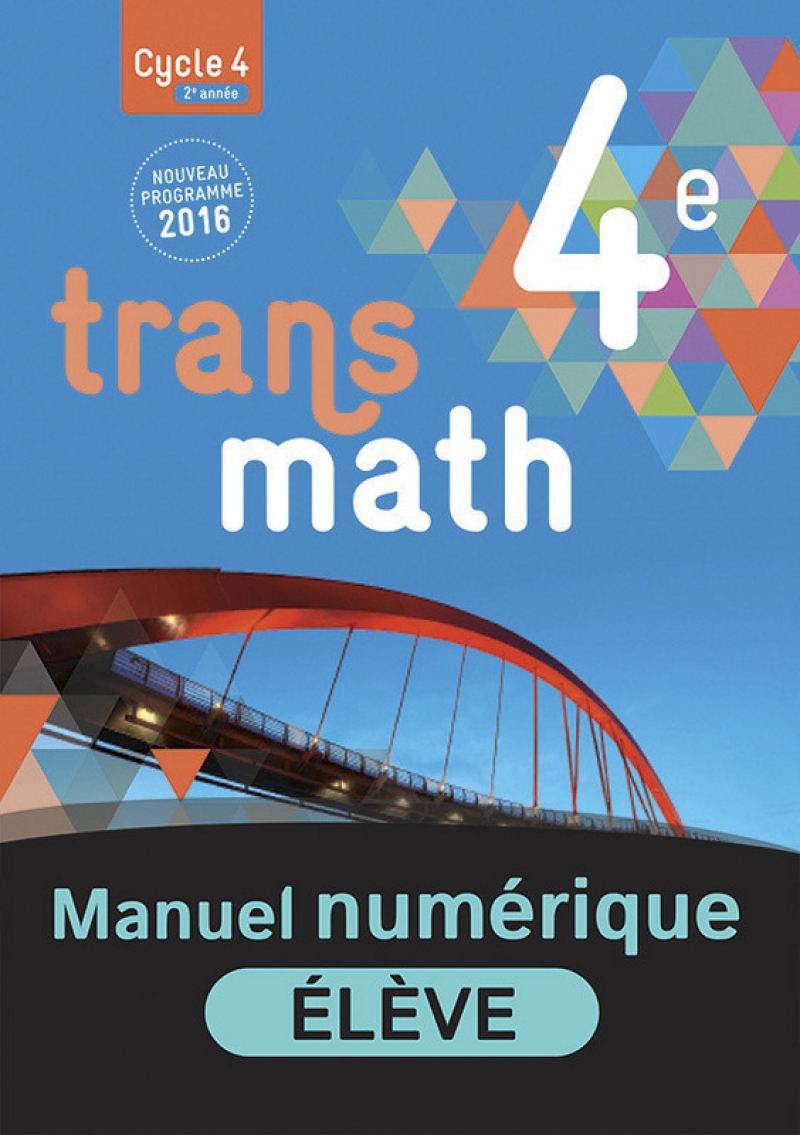 Manuel De Maths 4ème Transmath En Ligne Transmath 4e - Manuel numérique élève - 9782091145044 | Éditions Nathan