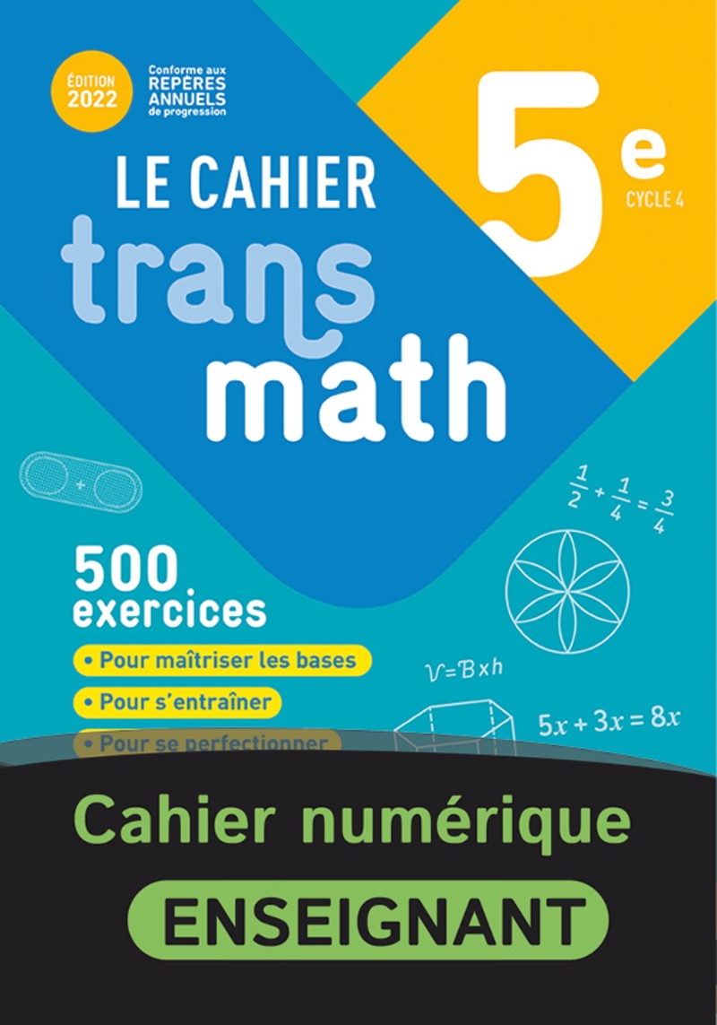 Transmath 5eme Livre Du Prof Pdf Cahier Transmath 5e - Cahier numérique enseignant - 9782095002633 |  Éditions Nathan