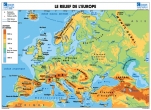 L'Europe : Relief/États 