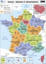 La France : Relief / Régions et départements