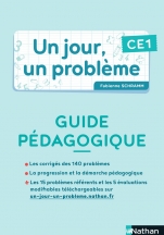 Un jour, un problème - Guide pédagogique + Cahier élève CE1