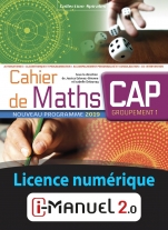 Cahiers de Maths  - CAP Groupement 1