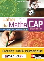 Cahiers de Maths  - CAP Groupement 1