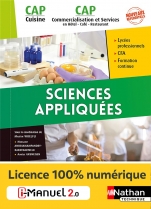 Sciences appliquées - CAP Cuisine-Commercialisation et services en HCR