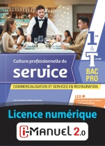 Culture professionnelle du service - 1re/Tle Bac Pro CSR