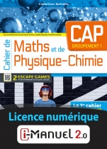 Cahier de Maths et de Physique-Chimie - CAP - Groupement 1