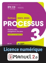 Processus 3 - BTS CG 1ère année - Gestion des Obligations Fiscales (Les processus CG) 