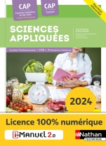 Sciences appliquées - CAP Cuisine - CAP CS HCR