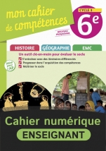 Mon cahier de compétences Histoire-Géographie-EMC 6e