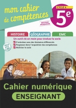Mon cahier de compétences Histoire-Géographie-EMC 5e