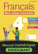Français - Mon cahier d'activités - 4e 