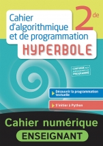 Cahier d’algorithmique et de programmation Hyperbole 2de