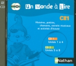 Pack 2 CD audio - Un Monde à Lire CE1