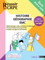 Réussir mon CRPE - Histoire/Géographie/EMC épreuve écrite d'application 2023 - M1 M2 - Compléments en ligne - Professeur des écoles