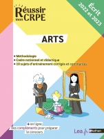 EBOOK - Réussir mon CRPE - Arts épreuve écrite d'application 2022 et 2023 - M1 M2 + compléments en ligne - Professeur des écoles