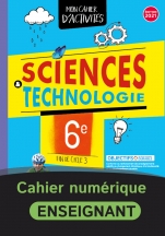 Cahier de Sciences et Technologie 6e / Fin de cycle 3 