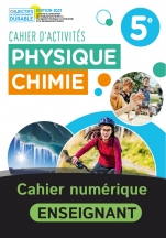 Cahier de Physique Chimie 5e 