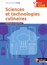 Sciences et technologies culinaires Tle 