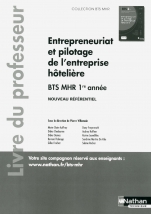 Entrepreneuriat et pilotage de l'entreprise hôtelière (EPEH) -  1re année BTS MHR