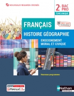 Français - Histoire Géographie EMC - 2de Bac Pro
