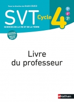 SVT Cycle 4 - Livre du professeur