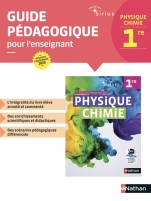 Physique Chimie Sirius 1re- Guide pédagogique 