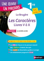 Analyse et étude de l'oeuvre - Les Caractères de La Bruyère - Réussir son BAC Français 1re 2025 - Parcours associé La comédie sociale - Voie générale - Une oeuvre, un parcours