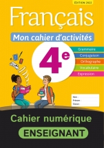 Français - Mon cahier d'activités 4e