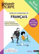 CRPE 2024-2025 Français écrit épreuve d'admissibilité + sujets corrigés et ressources en ligne