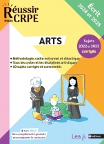 CRPE 2024-2025 Arts épreuve écrite d'application + sujets corrigés et ressources en ligne