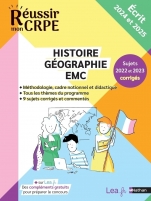 CRPE 2024-2025 Histoire Géographie EMC épreuve écrite d'application + sujets corrigés et ressources en ligne