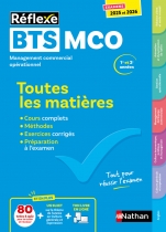 Toutes les matières - BTS MCO - Réflexe - Examens 2025-2026