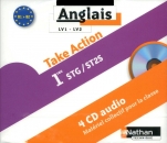 4 CD audio - Anglais - Take Action - 1res STMG - ST2S