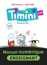 Timini CP - Manuel de Code - Manuel numérique enseignant